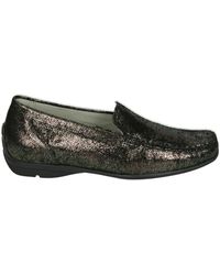 Waldläufer - Grijze Instappers Met Uitneembaar Voetbed - Lyst