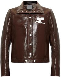 Courreges - Leather Jassen - Lyst