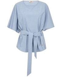 Mos Mosh - Overhemden ,Blauw ,Blouses - Lyst
