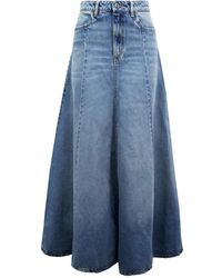 ICON DENIM - Heldere Blauwe Denim Rok - Lyst