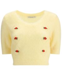 Alessandra Rich - Round-Neck Knitwear - Lyst