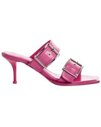 McQueen - Heeled Mules - Lyst