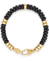 Nialaya - #39;S Hexagon Beaded Bracelet With Onyx And - Lyst