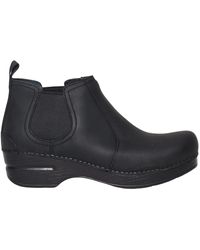 Dansko - Stilvolle ankle boots aus schwarzem leder - Lyst