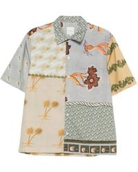 Paul Smith - Overhemden ,Veelkleurig ,Floral Short Sleeve Shirt - Lyst
