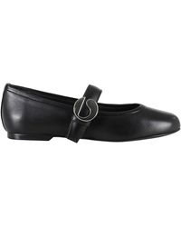 Coperni - Schoenen ,Zwart ,Leer Ballerina Belt Flat - Lyst