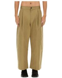 Studio Nicholson - Sorte Deep Pleat Volume Pant - Lyst