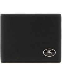 Burberry - Logo Plaque Bifold Portemonnee - Lyst