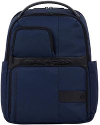 Piquadro - Blaue eimer-tasche rucksack mit technischen funktionen - Lyst