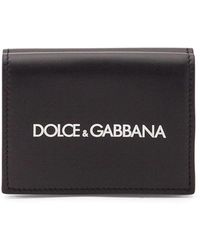 Dolce & Gabbana - Logo Print Bifold Wallet - Lyst
