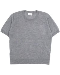 P.A.R.O.S.H. - P.A.R.O..H. ,Truien & Vesten ,Grijs ,Rondgebreide Bovenkleding - Lyst