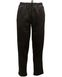 Peuterey - Pantaloni neri in misto cotone con elastico in vita - Lyst