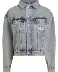 Calvin Klein - Jassen ,Blauw ,Denim Vintage Oversized Denim Jas - Lyst