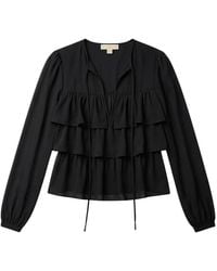 Michael Kors - Gelaagde Georgette Blouse - Lyst