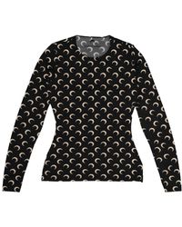 Marine Serre - Moon Printed Jersey Top - Lyst