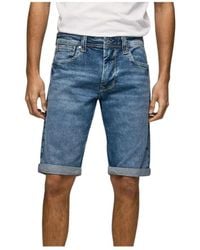 Pepe Jeans - Denim Shorts - Lyst