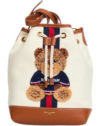Rue Madam - Canvas Rucksack Mit Bär-Design - Lyst