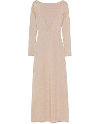 Max Mara - Kleedjes Open Rug Wijd Uitlopende Rok Jurk - Lyst