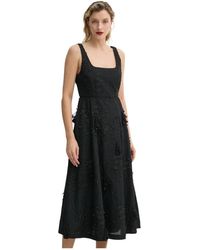 Munthe - Kleedjes ,Zwart ,Katoen Fronia Jurk - Lyst