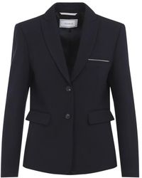 Peserico - Compact Two-Way Stretch Blazer - Lyst