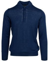 Fay - T-Shirts Und Poloshirts Blau - Lyst