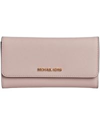 Michael Kors - Accessoires ,Roze ,Leer Elegante Damesportemonnee & Kaarthouder - Lyst