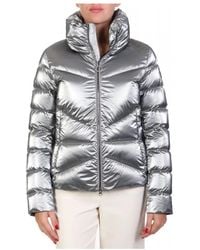 Colmar - Jassen ,Grijs ,Metallic High Neck Padded Jacket - Lyst