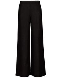 120% Lino - Wide Trousers - Lyst