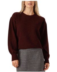 Modström - Truien & Vesten ,Rood Truien Vesten Patrickmd O-Neck - Lyst