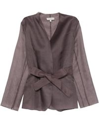 Antonelli - Giacca Con Cintura Elia - Lyst