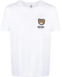 Love Moschino - Weiße t-shirt und polo kollektion - Lyst
