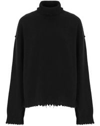 Uma Wang - Schwarzer Kaschmir Rollkragenpullover - Lyst