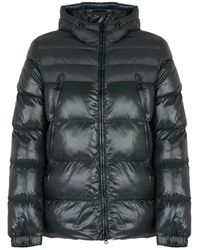 Geox - Gepolsterte jacke mit kapuze - Lyst