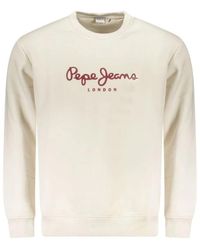Pepe Jeans - Witte Katoenen Trui Macbeth Plain - Lyst
