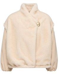 Moncler - Jassen ,Polyester Chardonneret 2-In-1 Omkeerbare Teddy Donsjas - Lyst