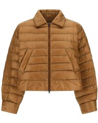Herno - Jassen ,Bruin ,Nylon Cape - Lyst