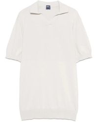 Fedeli - Tops ,Ecru V-Hals T-Shirts En Polos - Lyst