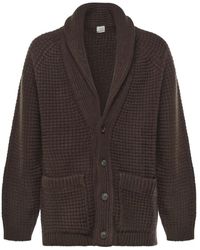 Eleventy - Truien & Vesten ,Bruin ,Wol Cashmere V-Hals Trui - Lyst
