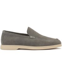 Kazar - Graue Wildleder-Halbschuhe Mit Nähten - Lyst