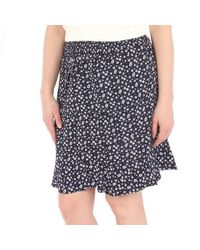 NA-KD Flower Short Smock Skirt - Blauw