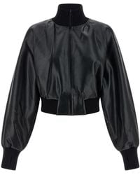 Norma Kamali - Bomberjack Met Hoge Hals - Lyst