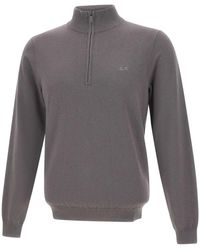 Sun 68 - Half Zip Sweater - Lyst
