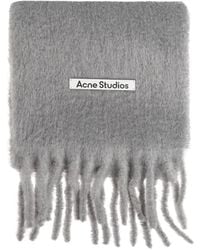 Acne Studios - Mohair Logo Scarf - Lyst