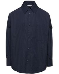 Thom Browne - Oversized snap front camicia giacca - Lyst
