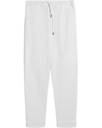 Max Mara - Pantalón jogging de algodón blanco - Lyst