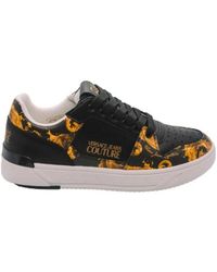 Versace - Schoenen ,Veelkleurig ,Leer Barocco Pattern Sneakers - Lyst