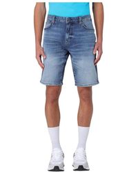 HUGO - Moderne Blauwe Casual Shorts - Lyst