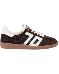 Back70 - Schoenen ,Bruin ,Leer Bruine Sneakers Met Ponyhaar Leer - Lyst