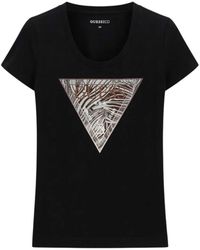 Guess - Zebra Triangle Tee - Lyst
