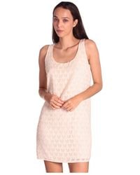 Silvian Heach - Ronde Hals Mouwloze Jurk Met Tonale Print - Lyst